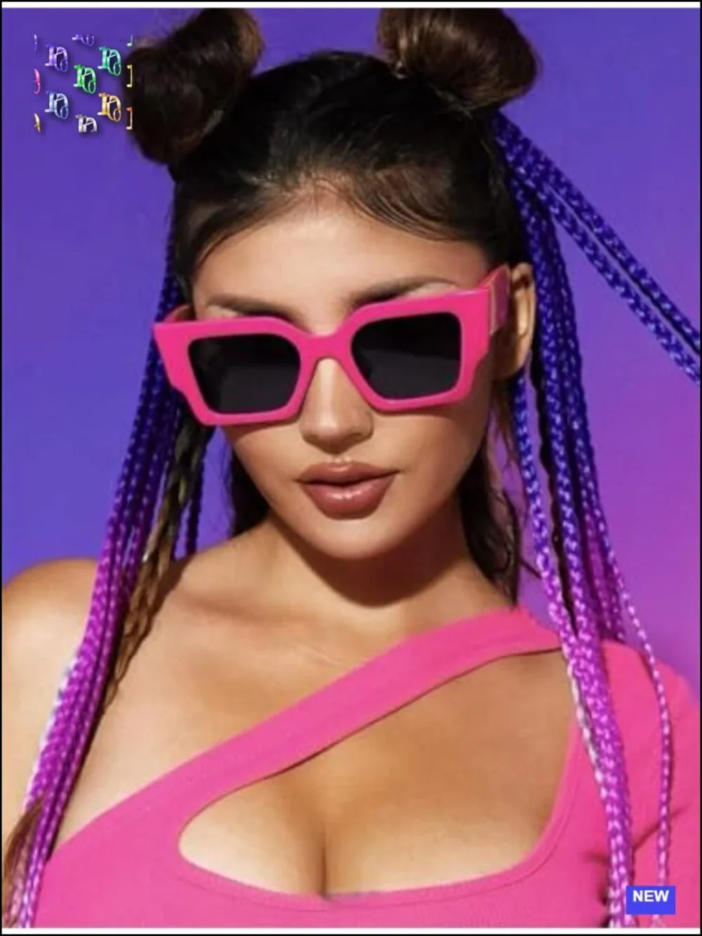Oversized Square Sunglasses for Women - UV400 Protection, Stylish & Durable